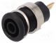 Laboratory connector  4mm banana, socket, 1kV, 24A, black