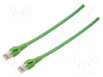 Patch cord, ETHERLINE® Cat.6a,S/FTP, Cat  6a, stranded, Cu, 1m, PUR