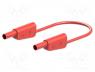 SLK-4N-S10-05022 - Test lead, 19A, banana plug 4mm,both sides, Urated  1kV, Len  0.5m