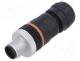 Connector  M12, plug, PIN  12, male, 30V, straight, IP67, soldering