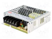 LRS-75-12 - Power supply  switching, for building in,modular, 72W, 12VDC, 6A