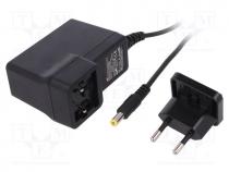 SYS1588-2406-PLUG - Power supply  switching, mains,plug-in, 6VDC, 4A, 24W, Out  5,5/2,1