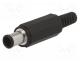 Connector  DC supply, plug, male, 2A, 18V, PIN  2, straight, 6.5mm