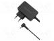 Power supply  switching, mains,plug-in, 19VDC, 2.37A, 45W, black