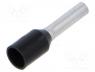 AI1.5-8BK - Tip  bootlace ferrule, insulated, copper, 1.5mm2, Bit len  8mm