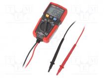 UT125C - Digital multimeter, LCD, (4000), VDC  0.1÷400mV,4V,40V,400V,600V