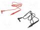 Test leads, probe tip x2,angular banana plug 4mm x2