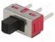 Switch  slide, Pos  2, SPDT, 3A/250VAC, 6A/28VDC, ON-ON, THT, SL19