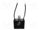 Capacitor  polypropylene, motors, run, 3uF, 450VAC, 38x15x26mm