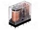 Relay  electromagnetic, DPDT, Ucoil  12VDC, Icontacts max  3A, G2RK
