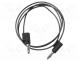 Test lead, 5A, banana plug 4mm,both sides, Urated  300V, Len  0.3m