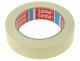 Tape  masking, W  25mm, L  50m, Thk  0.125mm, 10%, natural caoutchouc