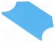 End piece, blue