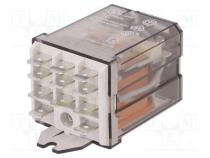 Relay  electromagnetic, 3PDT, Ucoil  230VAC, Icontacts max  16A