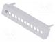 Terminals cover, grey, Holes no  12, 5.08mm