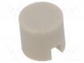 Button, push-in, 5.5mm, -2570�C, round, ivory, 6mm