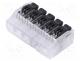 Quick splice, 32A, 450V, for cable, spring clamp, 0.24mm2, ways  1