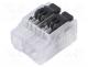 Quick splice, 32A, 450V, for cable, spring clamp, 0.24mm2, ways  1