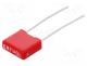 Capacitor  polyester, 10nF, 40VAC, 63VDC, 5mm, �5%, 2.5x6.5x7.2mm