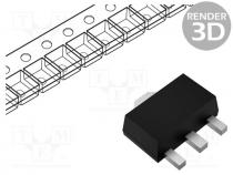 2SCR553P5T100 - Transistor  NPN, bipolar, 50V, 2A, 500mW, SC62,SOT89