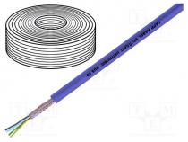 BUS-LD-1X2X0.22 - Wire, UNITRONIC® BUS LD, 1x2x0.22mm2, stranded, Cu, violet, 250V