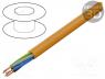 Cables - Wire, H05BQ-F, 5G1mm2, unshielded, 300V,500V, Cu, stranded, orange