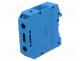Splice terminal  rail, UKH, 150A, 1kV, for DIN rail mounting, blue