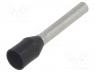 Bootlace ferrule - Tip  bootlace ferrule, insulated, copper, 1.5mm2, 12mm, tinned