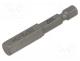 Screwdriver bit, Hex Plus key, HEX 8mm, 1/4", Overall len  50mm