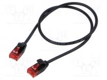 ������� utp - Patch cord, U/UTP, Cat 6, RJ45 plug,both sides, stranded, Cu, 0.5m