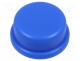 Button, round, blue, 13mm