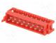Connector  Micro-MaTch, plug, male, PIN  16, IDC, for ribbon cable