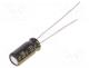 Capacitor  electrolytic, low ESR, THT, 33uF, 35VDC, 5x11mm, �20%