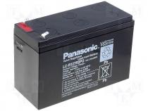 Rechargeable acid cell 12V 7,2Ah 151x65x94 Panasonic