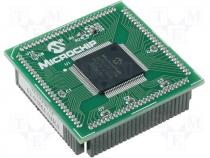 MA330013 - dsPIC33F MC 100P to 100P TQFP Plug In Module