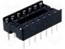 Sockets IC - Socket for DIL ICs 14pin 7.62mm RM2.54mm