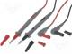 Test lead PVC 1.2m 10A red and black 2x test lead