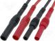 Multimeters - Test lead PVC 1.2m 10A red and black 2x test lead