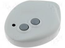   - Enclosure for remot. ctr. 2 buttons, LED hole 53x42x13