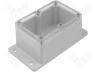 Enclosure with fix. lugs, ABS IP65 120x80x65