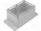 Box with outer holders - Enclosure with fix. lugs, ABS IP65 120x80x65