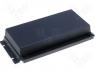 Box with outer holders - Plastic enclosure 194x84x34mm black