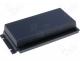 Box with outer holders - Plastic enclosure 194x84x34mm black