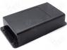 Box with outer holders - Enclosure with flanged ABS 133x69x30mm screw black