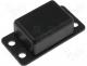 Enclosure with flanged 56x28x17mm screw black