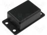 Enclosure with flanged 68x36x22mm screw black