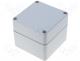 AB080807 - ABS plastic enclosure ABS 80x82x65mm gray cover