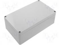 Plastic enclosure ABS 120x200x75 grey cover