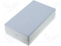 ABS-37B - ABS plastic enclosure w/o fixation 130x75x34 locked
