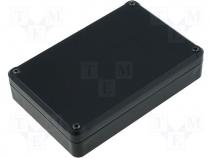 ABS-78Z/BK - ABS plastic enclosure, 120x80x27 screw mount black